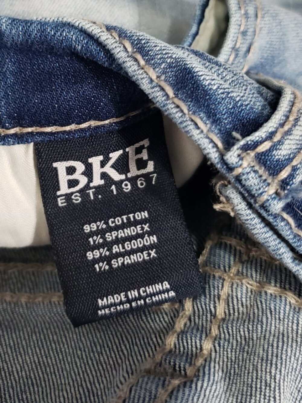 BUCKLE BKE Jake Straight . Distressed Men's Jeans 28 X 32 - Picture 6 of 6